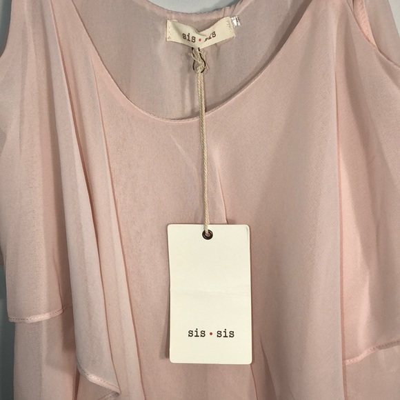NWT Sis Sis Sheer Top - Picture 2 of 3